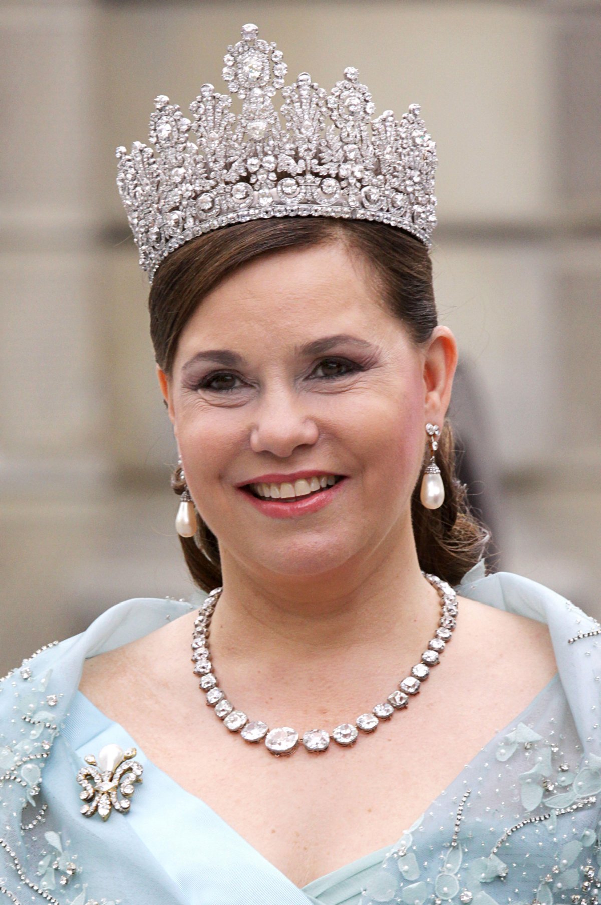 The Grand Duchess of Luxembourg attends the wedding of the Crown Princess of Sweden in Stockholm on June 19, 2010 (Albert Nieboer/DPA Picture Alliance/Alamy)