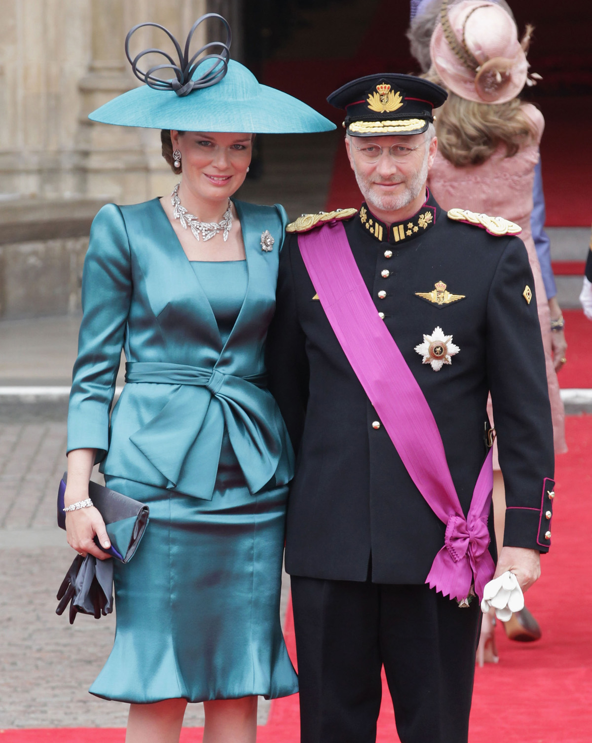 The Duke and Duchess of Brabant attend the wedding of the Duke and Duchess of Cambridge at Westminster Abbey in London on April 29, 2011 (Chris Jackson/Getty Images)