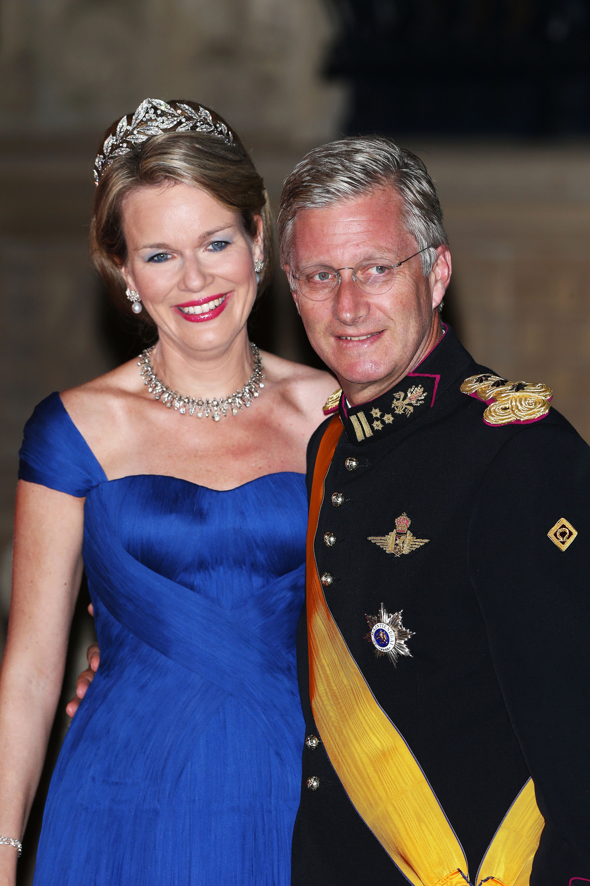 The Duke and Duchess of Brabant attend a gala dinner on the eve of the wedding of the Hereditary Grand Duke and Hereditary Grand Duchess of Luxembourg, October 19, 2012 (Andreas Rentz/Getty Images)