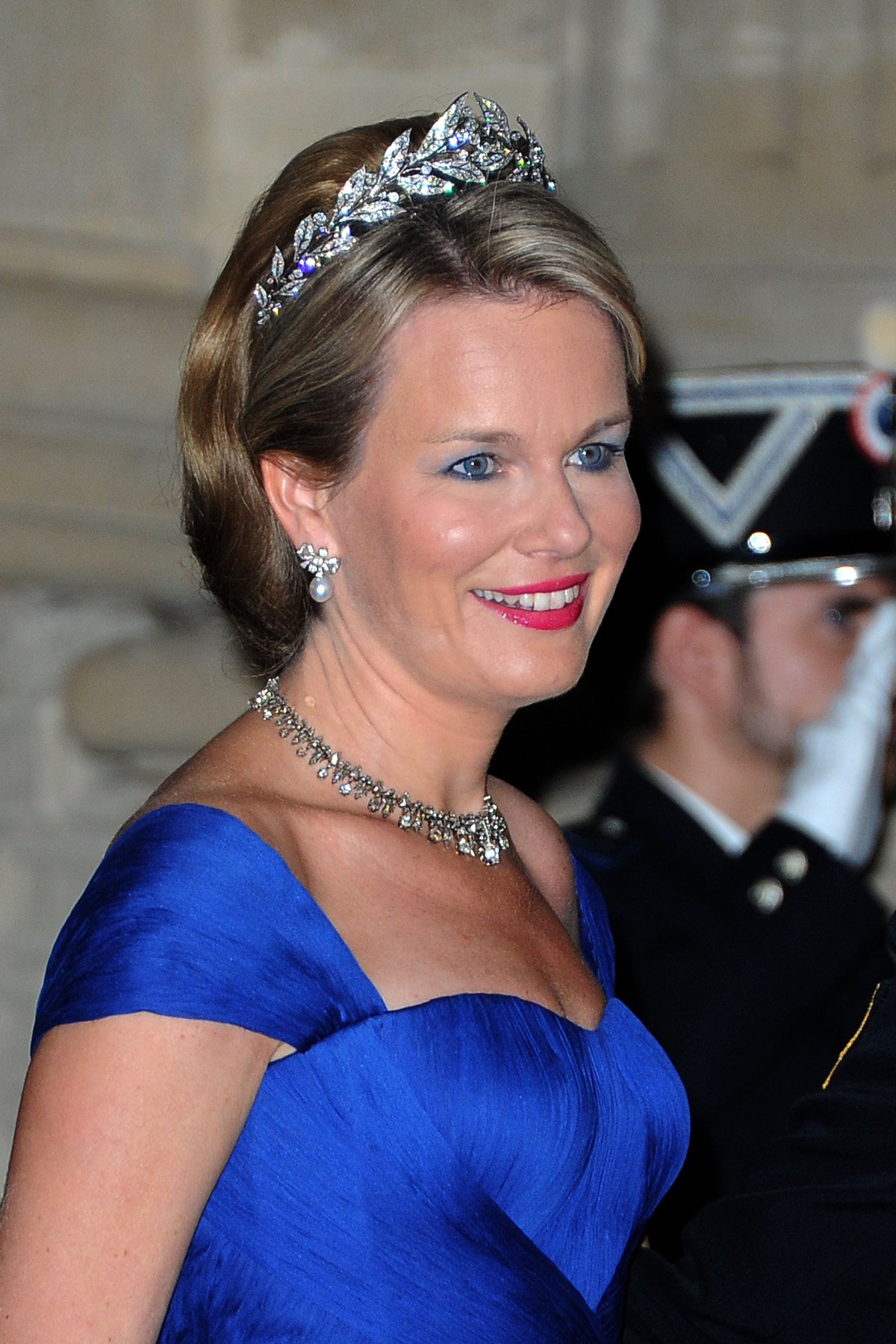 The Duchess of Brabant attends a gala dinner on the eve of the wedding of the Hereditary Grand Duke and Hereditary Grand Duchess of Luxembourg, October 19, 2012 (Pascal Le Segretain/Getty Images)