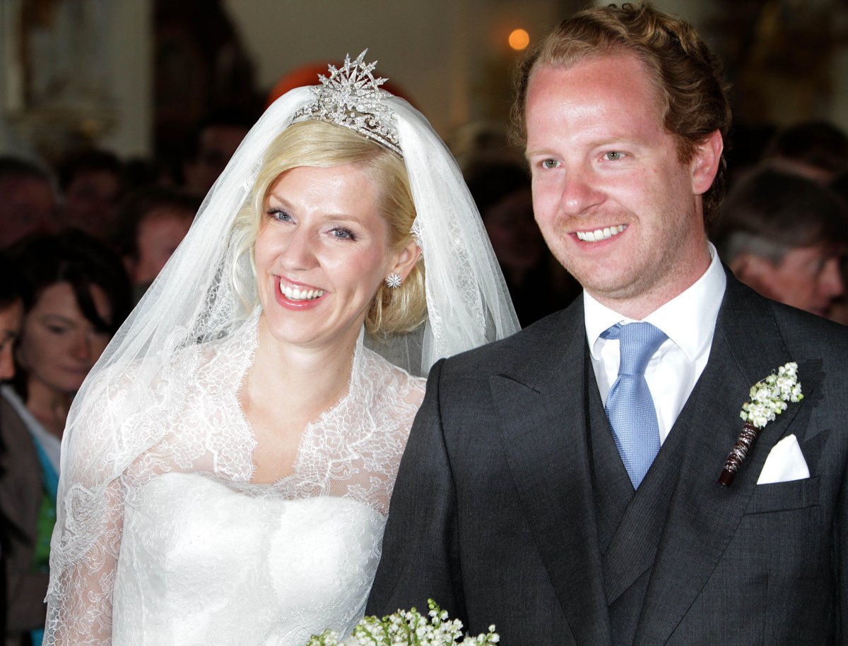 Felipa of Bavaria and Christian Dienst are pictured on their wedding day in Steingaden, Germany on May 12, 2012 (Albert Nieboer/DPA Picture Alliance Archive/Alamy)