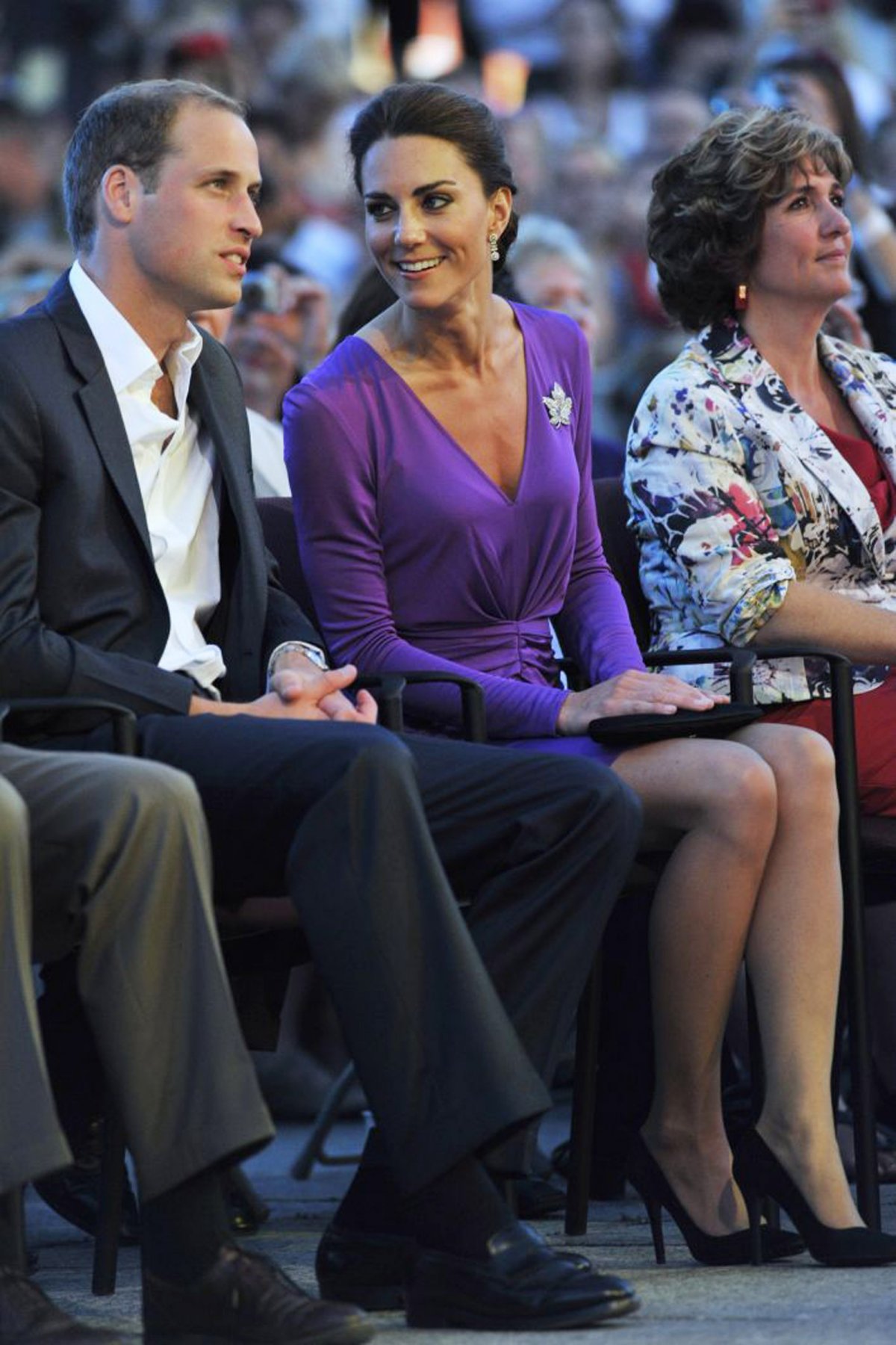 The Duke and Duchess of Cambridge attend the Evening National Canada Day Celebrations in the capital accompanied by representatives of the National Capitol Commission in Ottawa on July 1, 2011 (David Rose - Pool/Getty Images)