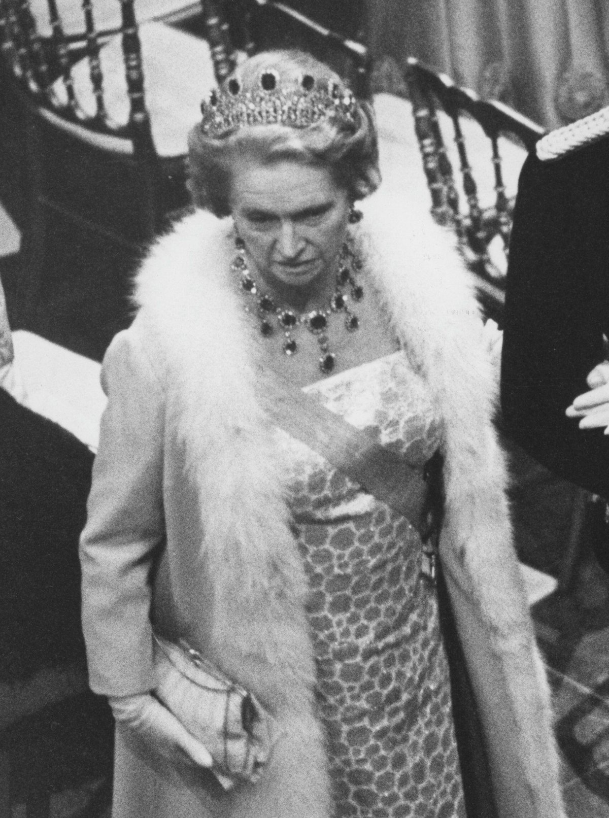 Princess Sibylla of Sweden attends the wedding of Princess Benedikte of Denmark at at Fredensborg Palace Church on February 3, 1968 (Classic Picture Library/Alamy)