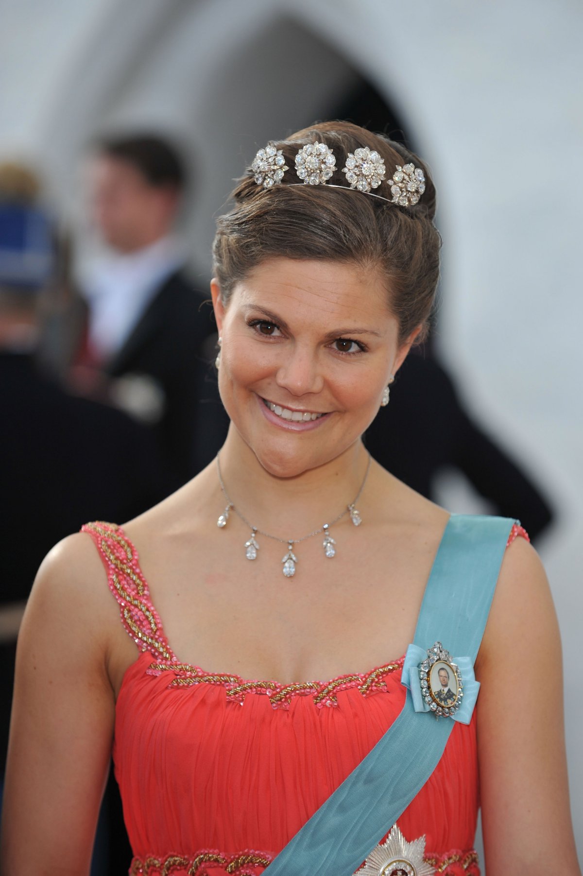 Crown Princess Victoria of Sweden attends the wedding of Prince Joachim and Princess Marie of Denmark on May 24, 2008 (Pascal Le Segretain/Getty Images)