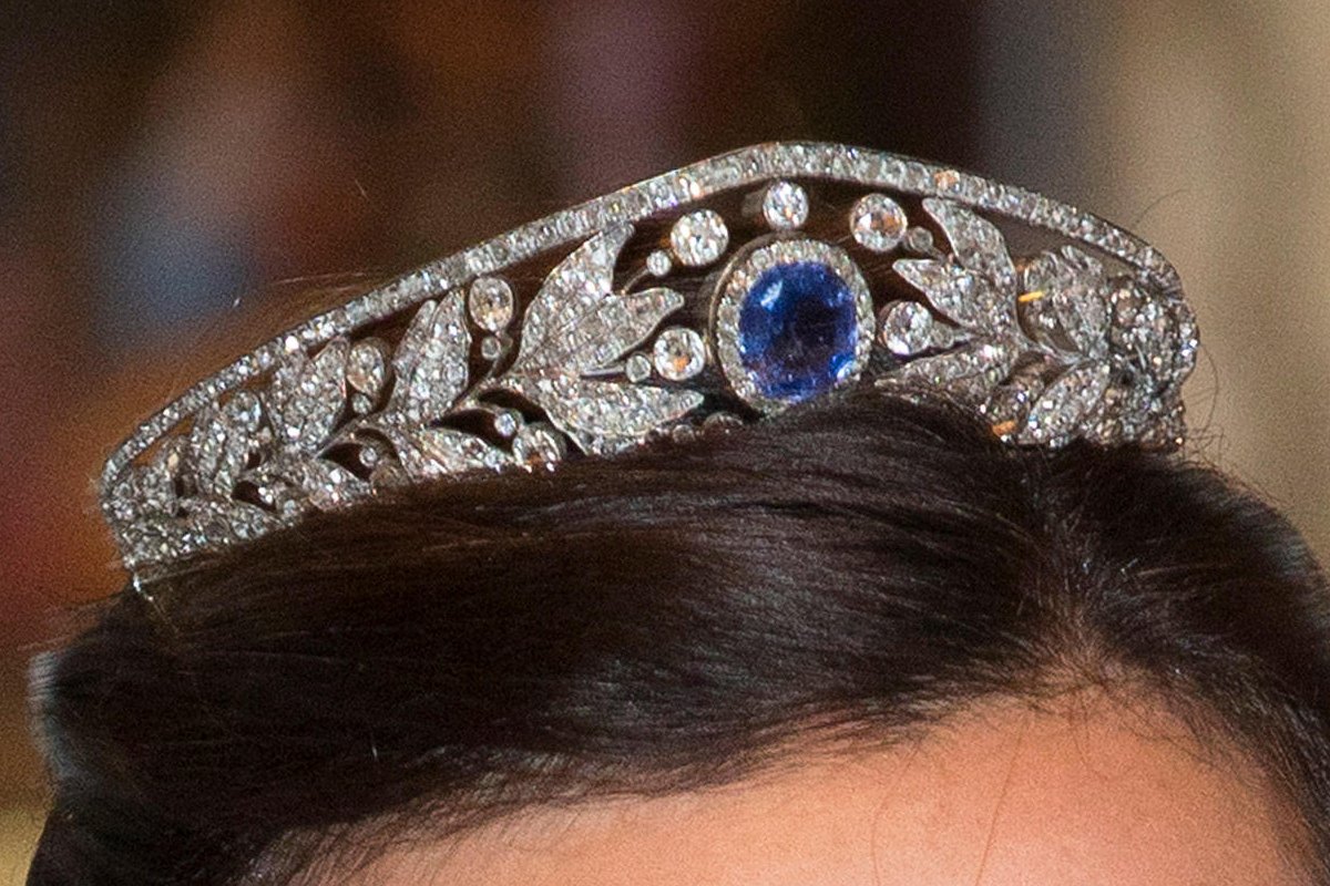 Princess Claire of Luxembourg attends the National Day gala at the Grand Ducal Palace on June 23, 2016 (Patrick van Katwijk/DPA Picture Alliance/Alamy)