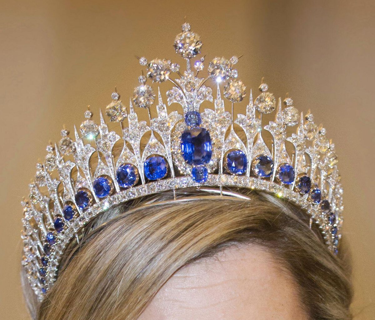 The Queen of the Netherlands attends a state banquet at Christiansborg Palace in Copenhagen on March 17, 2015 (ROBIN UTRECHT/Belga News Agency/Alamy)