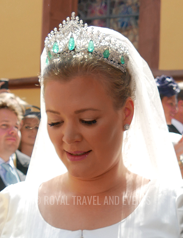 Sophie, Princess zu Löwenstein-Wertheim-Freudenberg on her wedding day, 2017