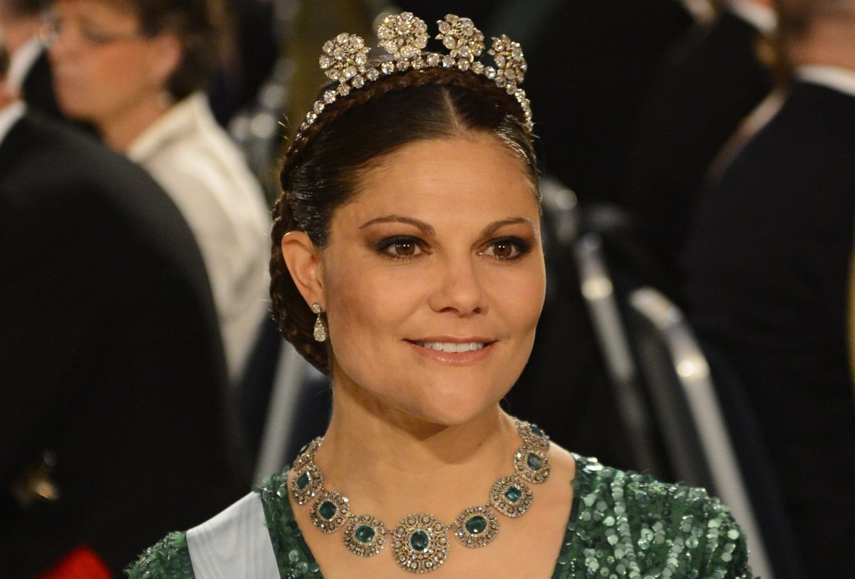 The Crown Princess of Sweden attends the Nobel Prize banquet in Stockholm on December 10, 2012 (JONATHAN NACKSTRAND/AFP via Getty Images)
