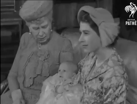 Queen Mary wears the brooch at Princess Anne's christening
