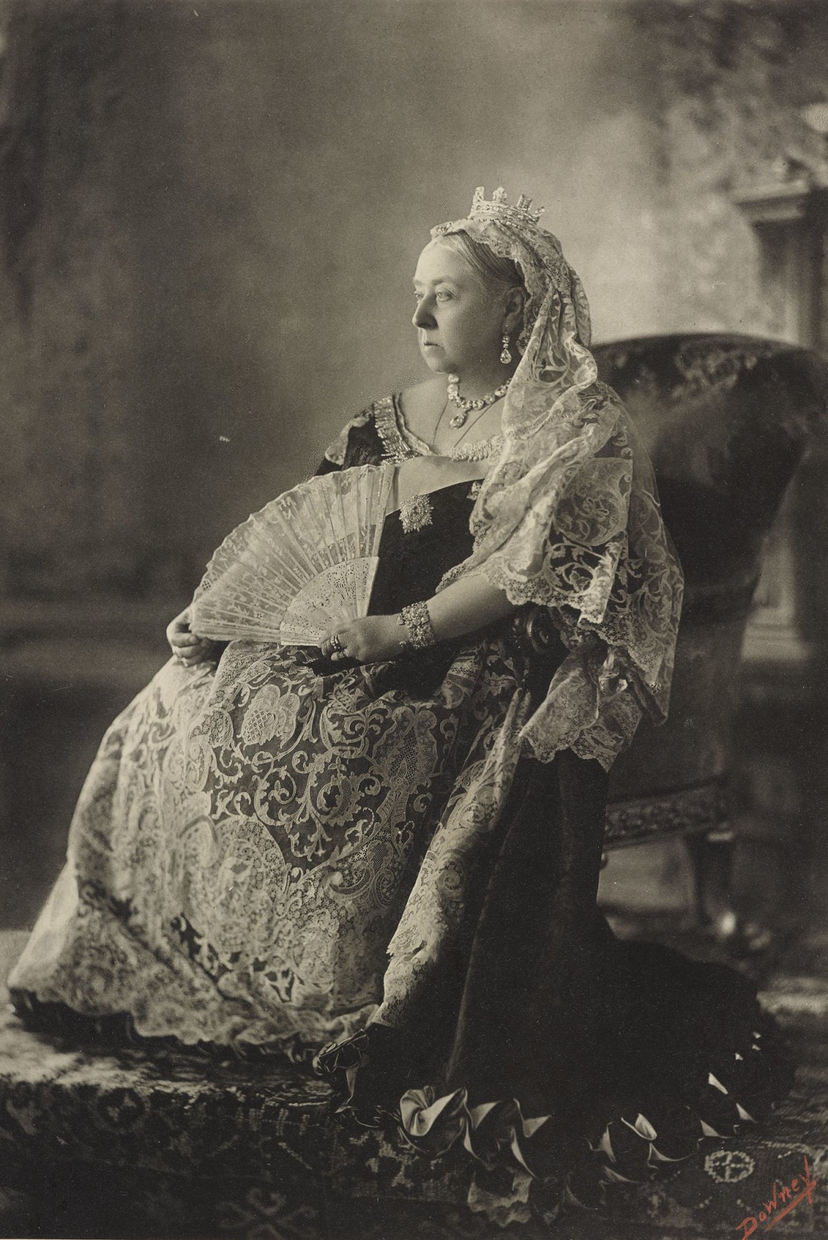 Queen Victoria's official Diamond Jubilee portrait, taken in July 1893 at the wedding of the Duke and Duchess of York (Royal Collection Trust)