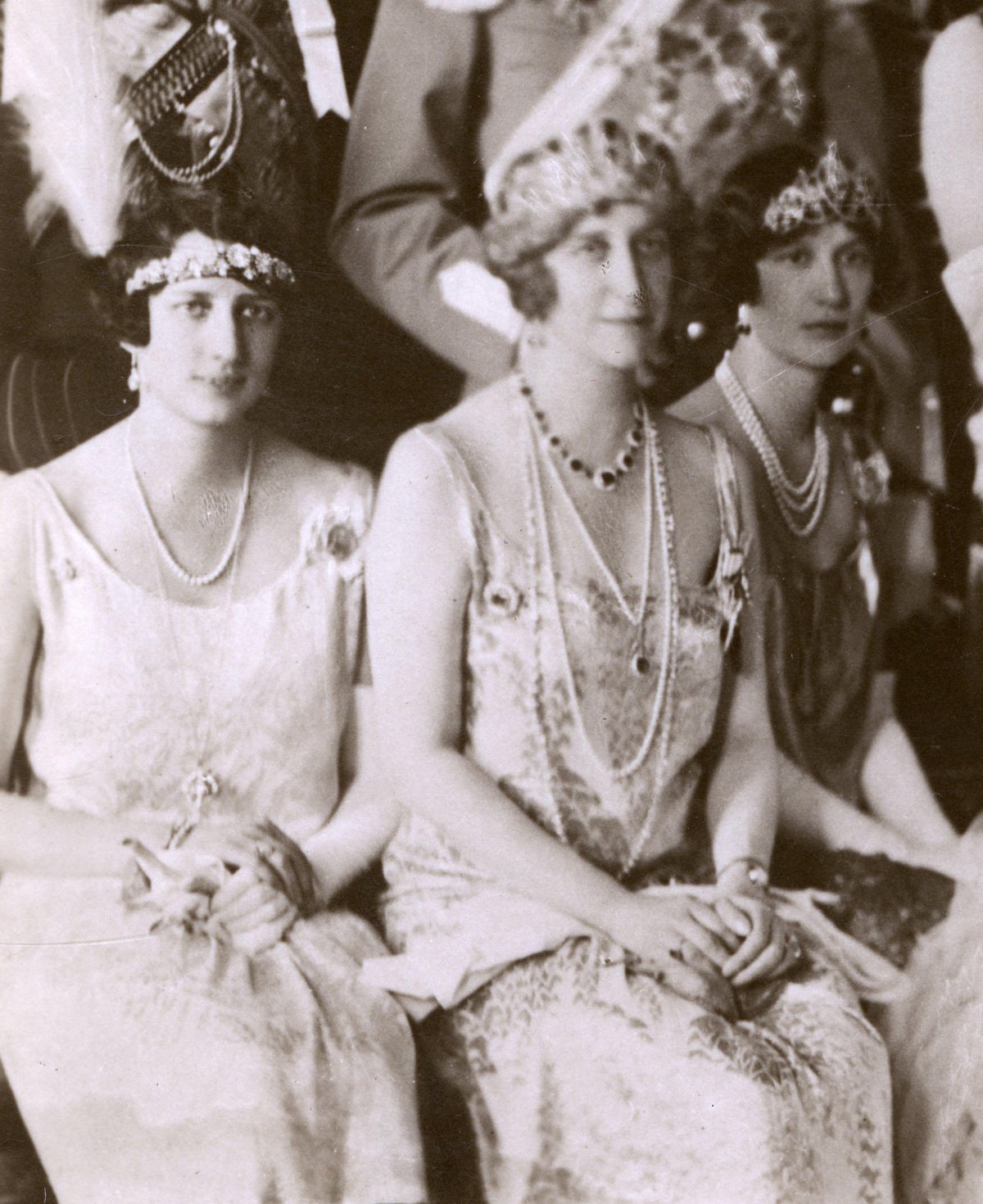 Princess Ingeborg of Sweden, with Princess Martha and Princess Margaretha, is pictured at the wedding of her daughter, Princess Astrid, to the future King Leopold III of Belgium, 1926 (Chronicle/Alamy)