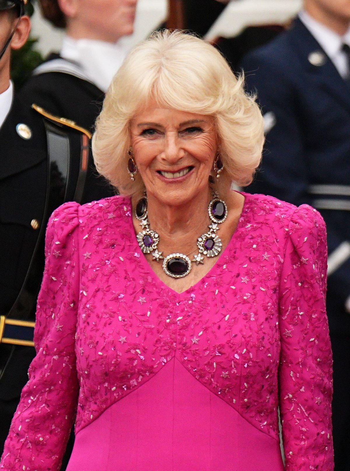 King Charles III and Queen Camilla attend a state banquet at the White House in Washington, D.C. on April 28, 2026 (Aaron Chown/PA Images/Alamy)