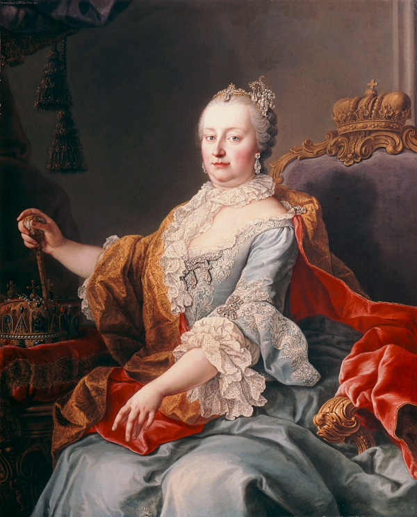 Empress Maria Theresa painted by Martin van Meytens, 1759 (Wikimedia Commons)