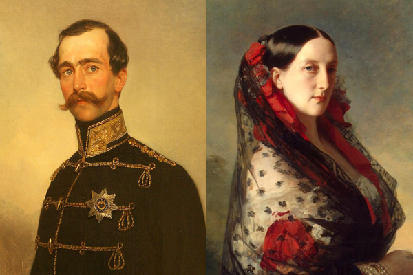 Portraits of Prince Maxmilian, 3rd Duke of Leuchtenberg, and his wife, Grand Duchess Maria Nikolaevna of Russia (Wikimedia Commons)