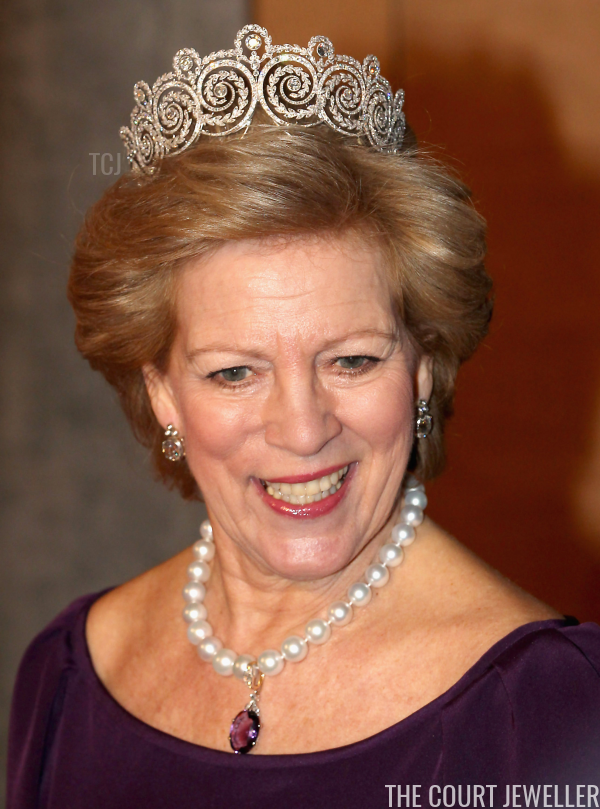 Queen Anne-Marie wears the Khedive of Egypt Tiara (Chris Jackson/Getty Images)