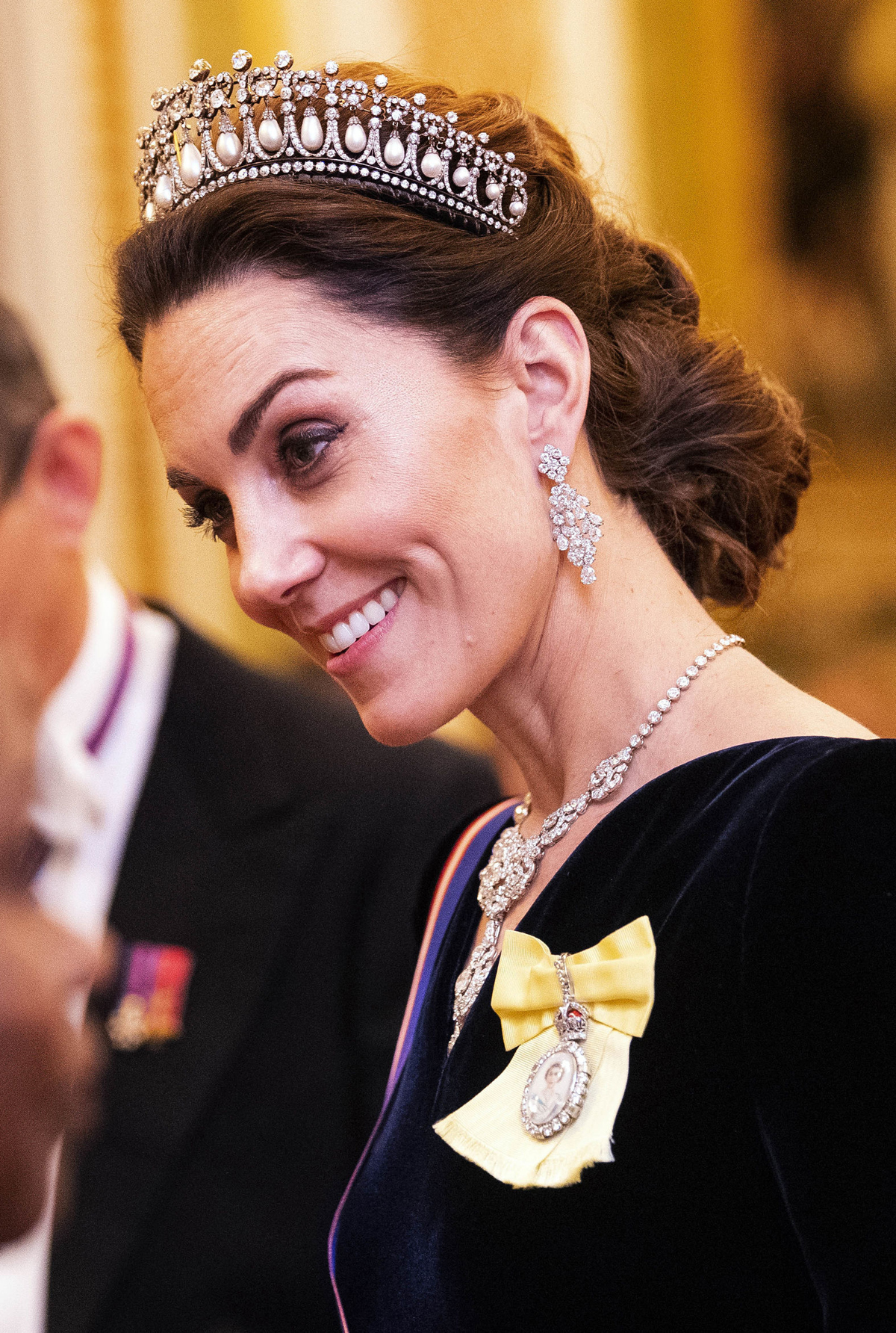 The Duchess of Cambridge attends the annual Diplomatic Reception at Buckingham Palace on December 11, 2019 (Victoria Jones - WPA Pool/Getty Images)