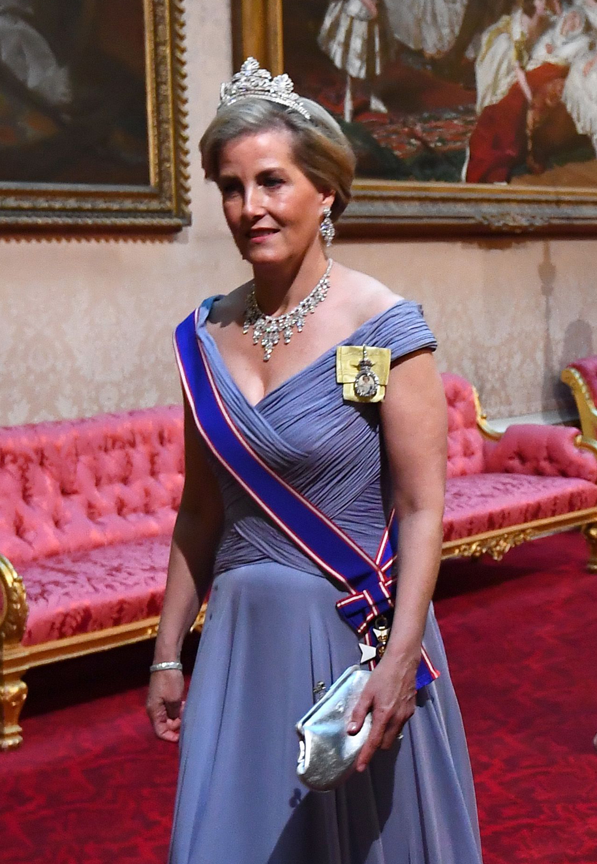 The Countess of Wessex attends the American state banquet at Buckingham Palace on June 3, 2019 (VICTORIA JONES/AFP via Getty Images)