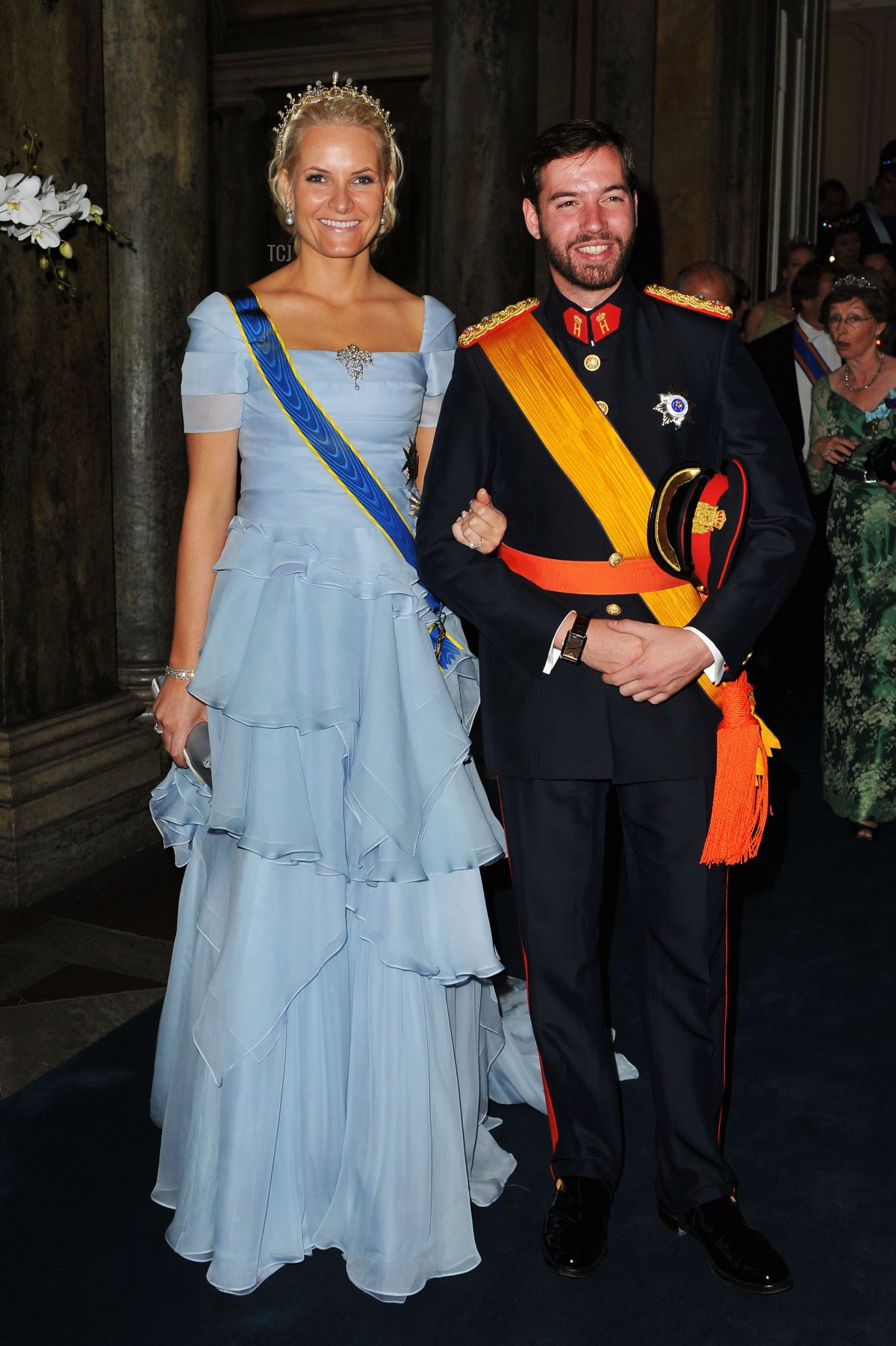 Crown Princess Mette-Marit at the Swedish royal wedding, 2010