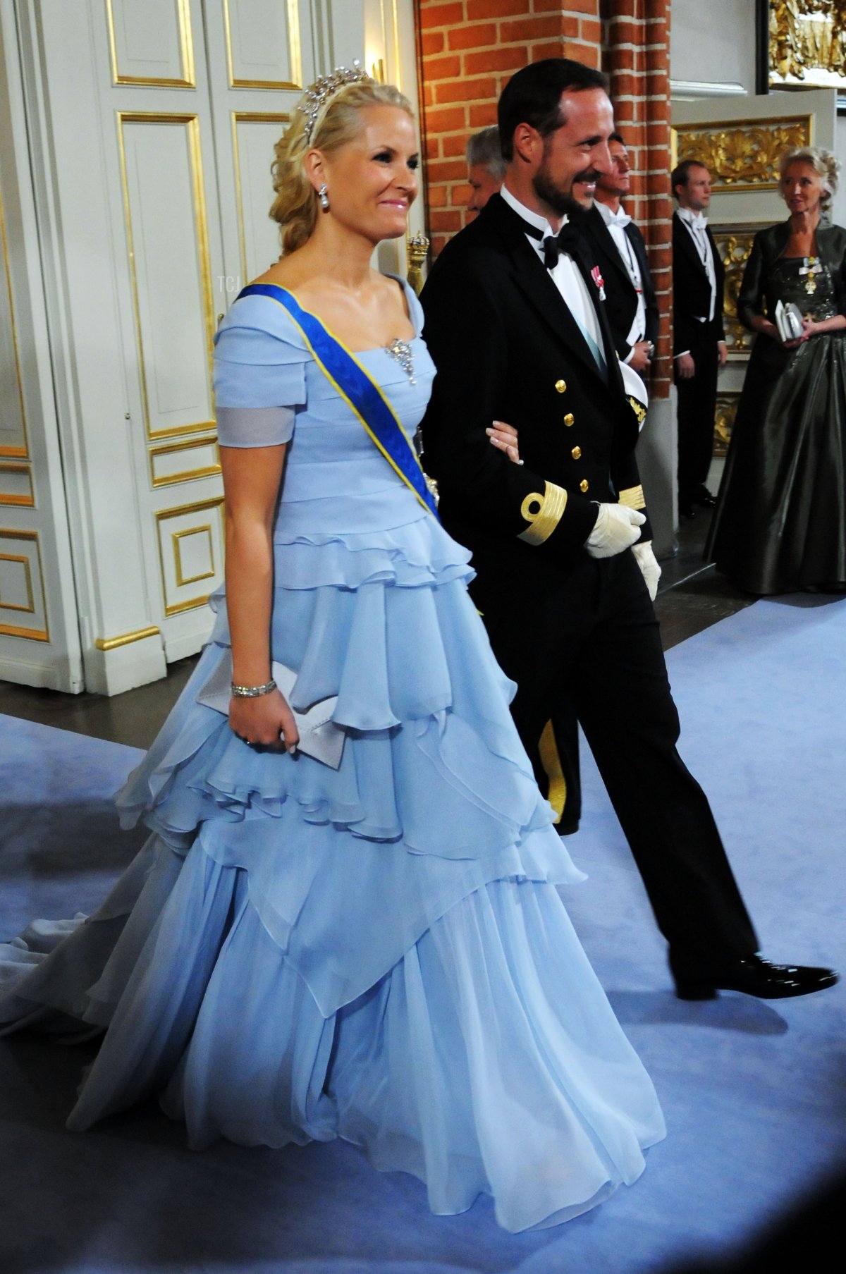 Crown Princess Mette-Marit at the Swedish royal wedding, 2010