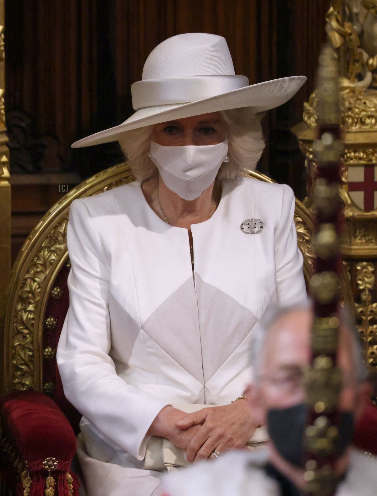 The Duchess of Cornwall at the State Opening of Parliament, May 2021