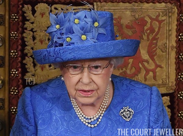 Queen Elizabeth II at the State Opening of Parliament, June 2017