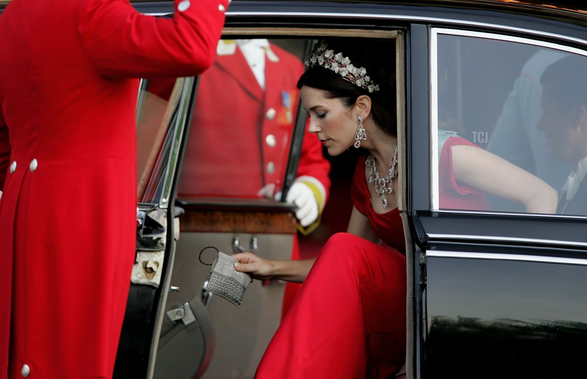 Crown Princess Mary of Denmark at her pre-wedding gala, May 2004
