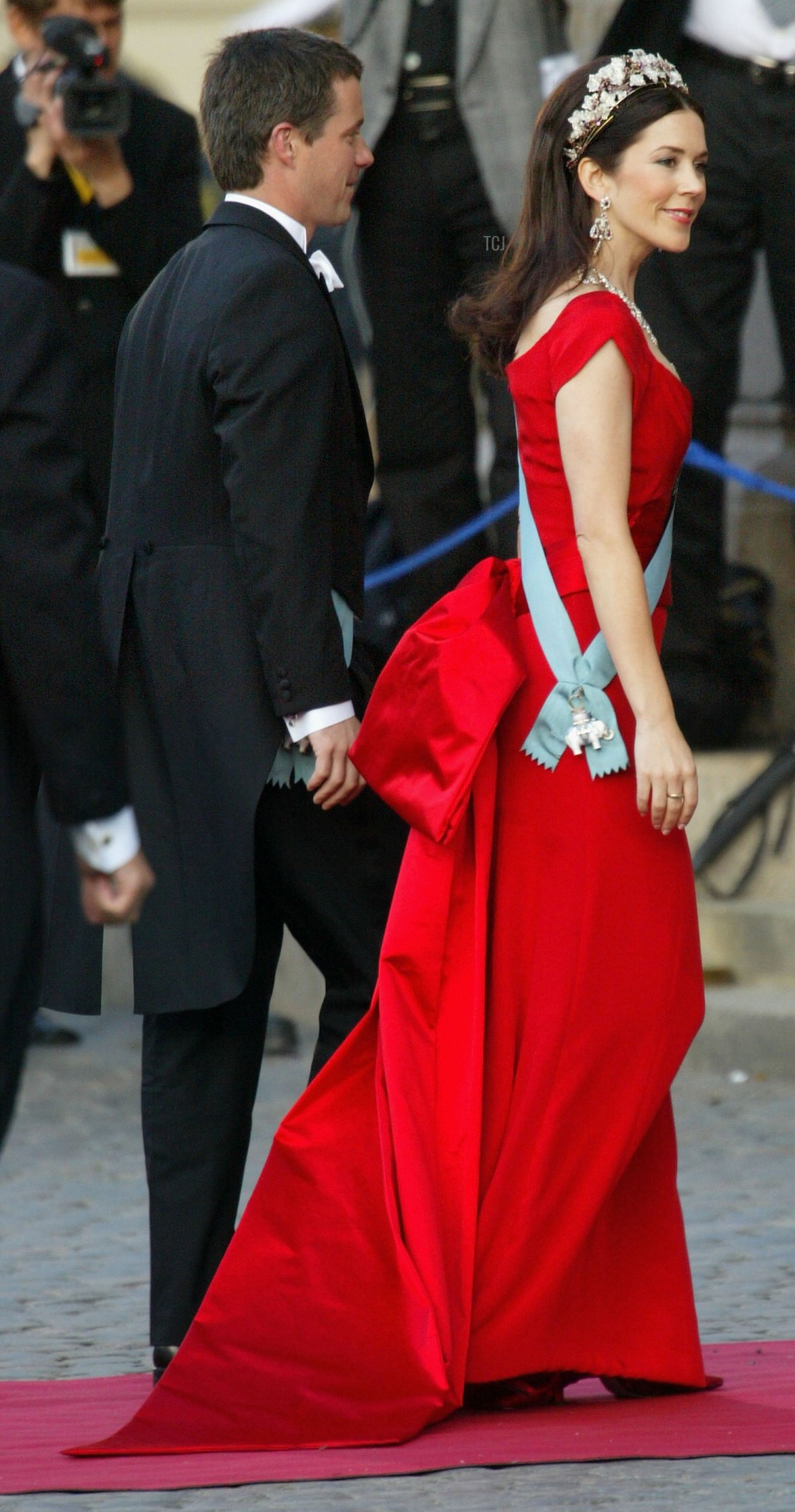 Crown Princess Mary of Denmark at her pre-wedding gala, May 2004