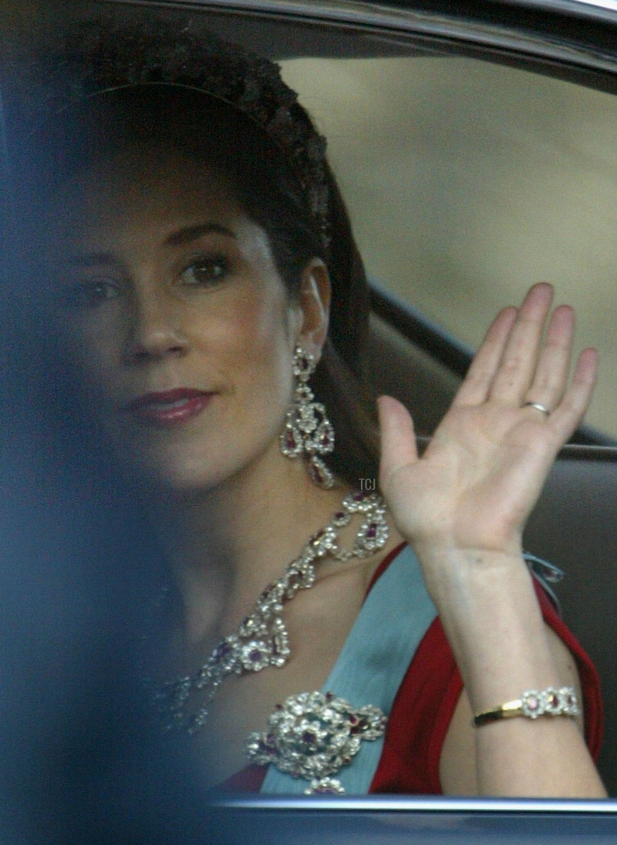 Crown Princess Mary of Denmark at her pre-wedding gala, May 2004