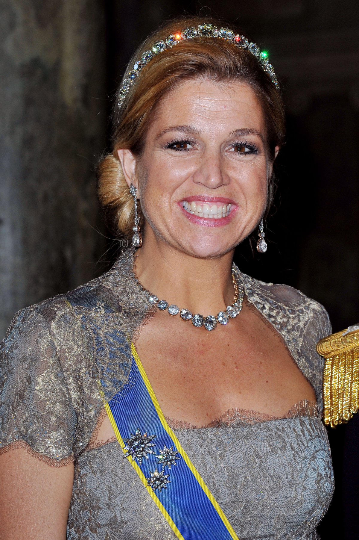 Princess Maxima wears the Dutch Diamond Bandeau, June 2010