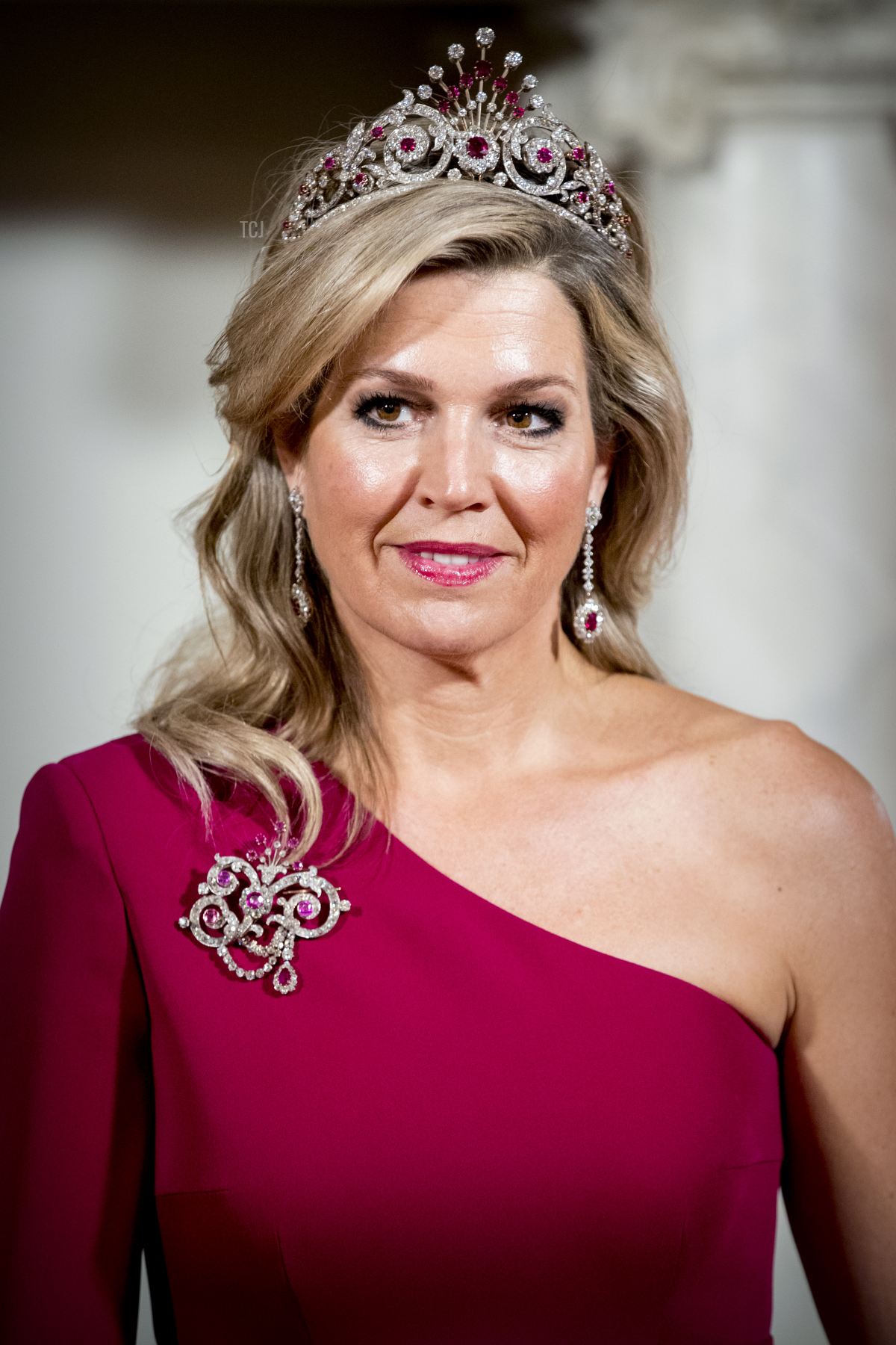 Queen Maxima wears the Ruby Peacock Tiara, November 2018