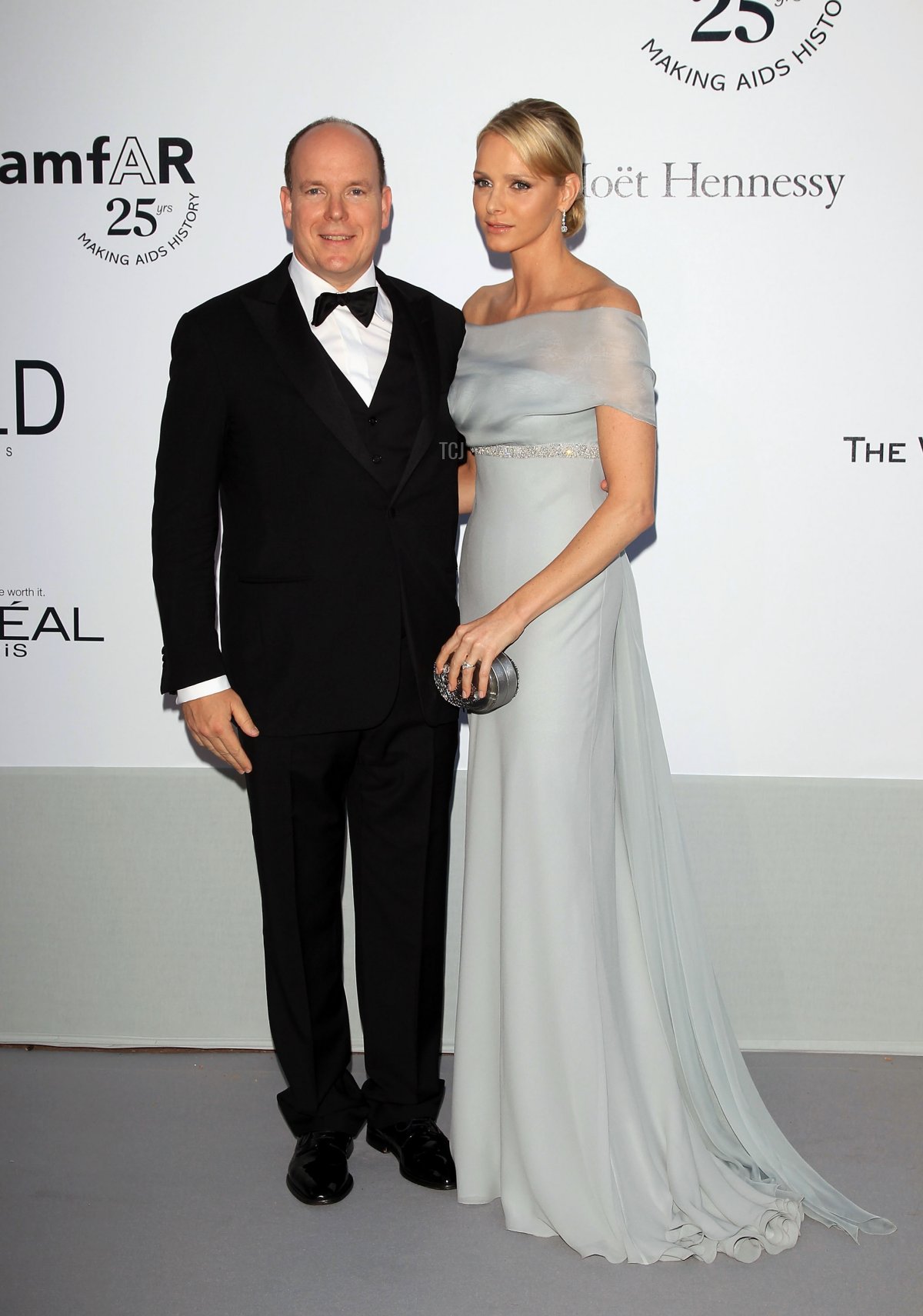 Prince Albert II of Monaco and Charlene Wittstock attend amfAR's Cinema Against AIDS Gala during the 64th Annual Cannes Film Festival at Hotel Du Cap on May 19, 2011 in Antibes