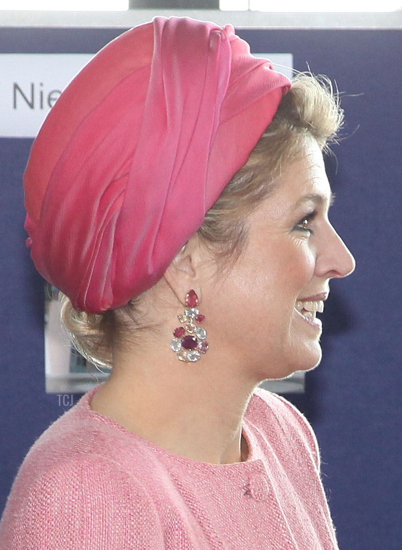 Princess Maxima visits the Eurode business-centre on April 15, 2011 in Herzogenrath, Germany