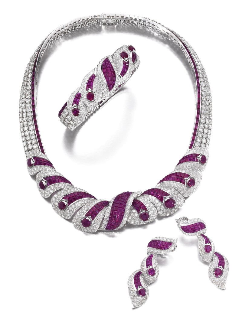 Ruby and diamond parure, Mouawad