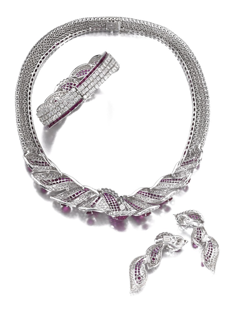 Ruby and diamond parure, Mouawad