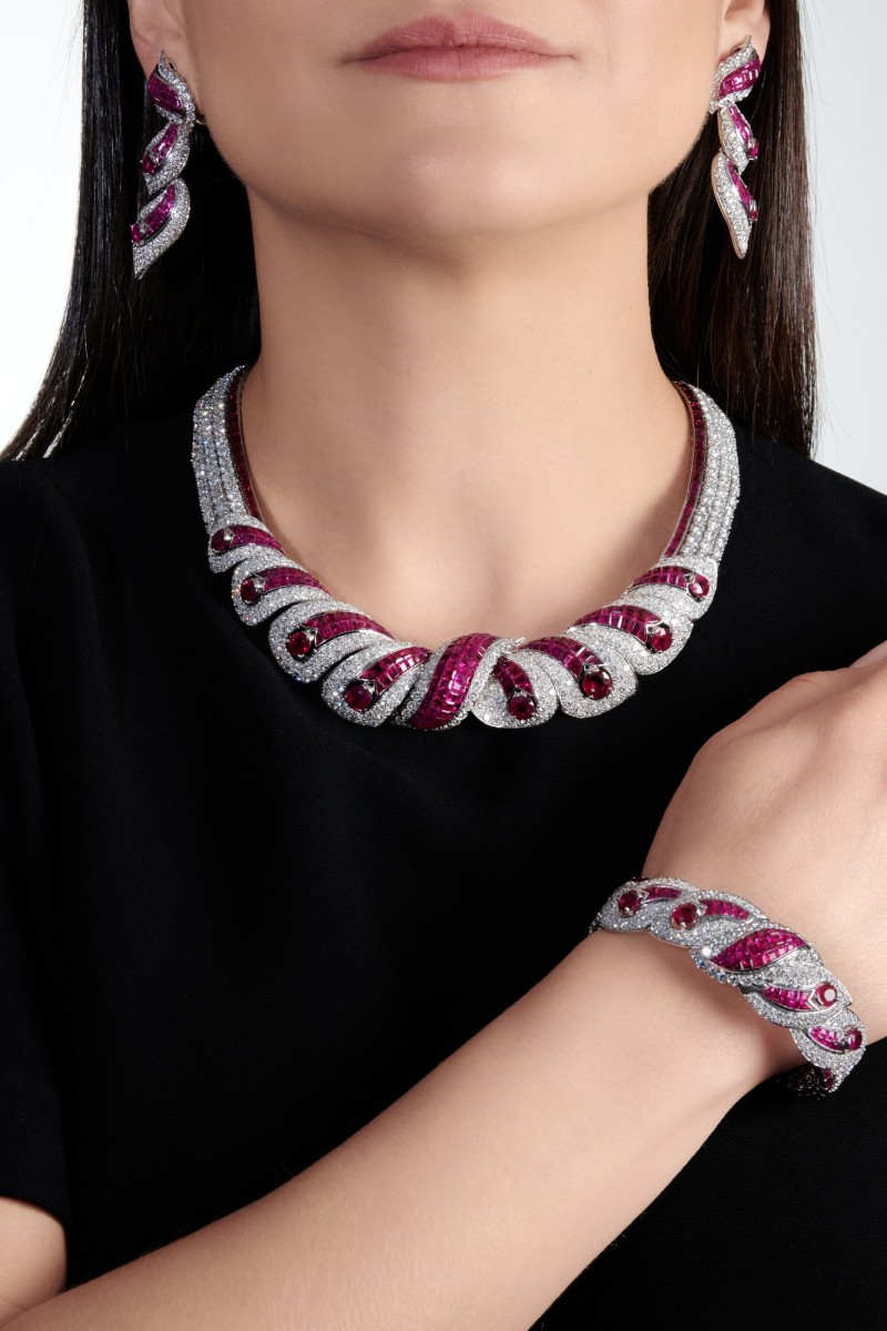 Ruby and diamond parure, Mouawad