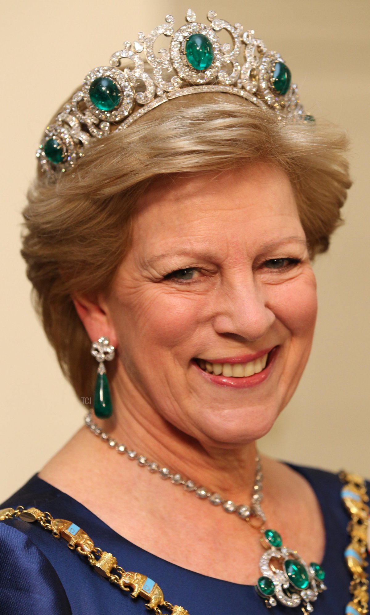 Anne-Marie of Greece attends a Gala Dinner to celebrate Queen Margrethe II of Denmark's 40 years on the throne at Christiansborg Palace Chapel on January 15, 2012