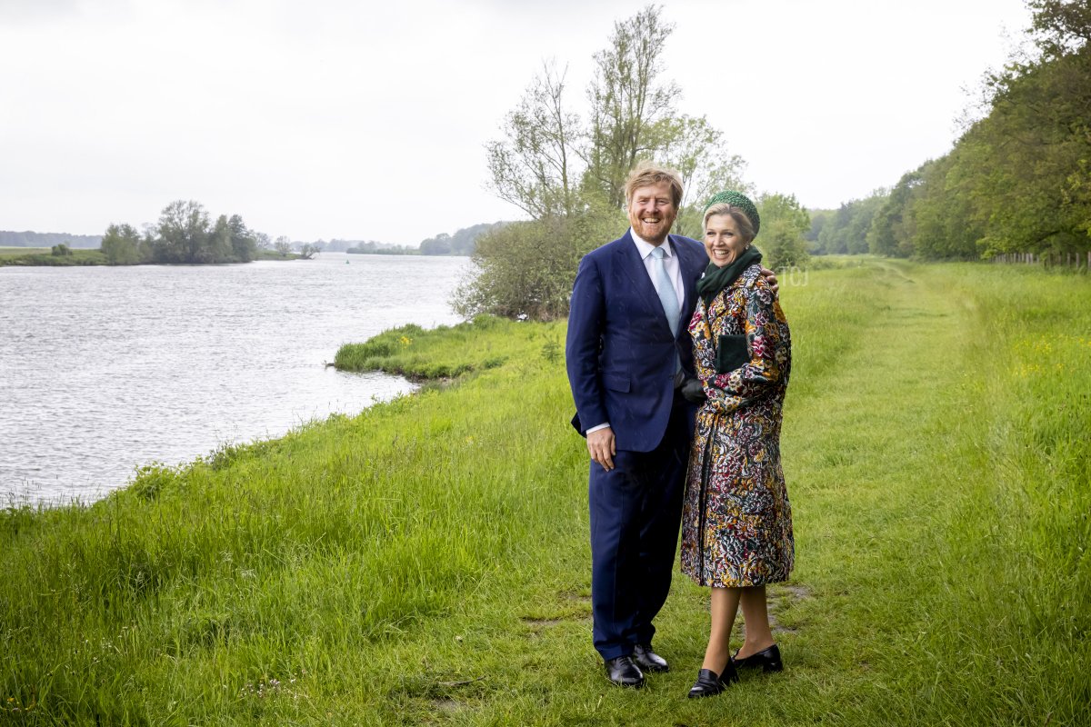 King Willem-Alexander of The Netherlands and Queen Maxima of The Netherlands visit Nationaal Park de Maasduinen during their region visit to North-Limburg on May 27, 2021 in Venlo, Netherlands