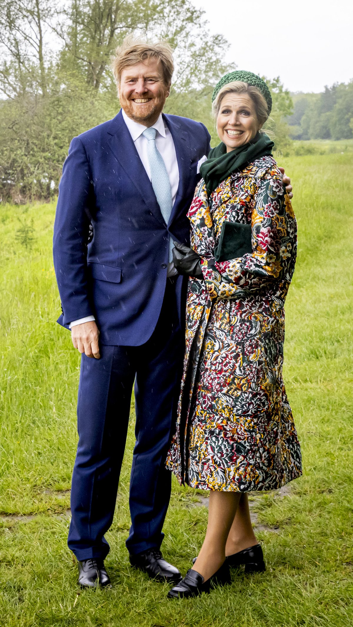 King Willem-Alexander of The Netherlands and Queen Maxima of The Netherlands visit Nationaal Park de Maasduinen during their region visit to North-Limburg on May 27, 2021 in Venlo, Netherlands