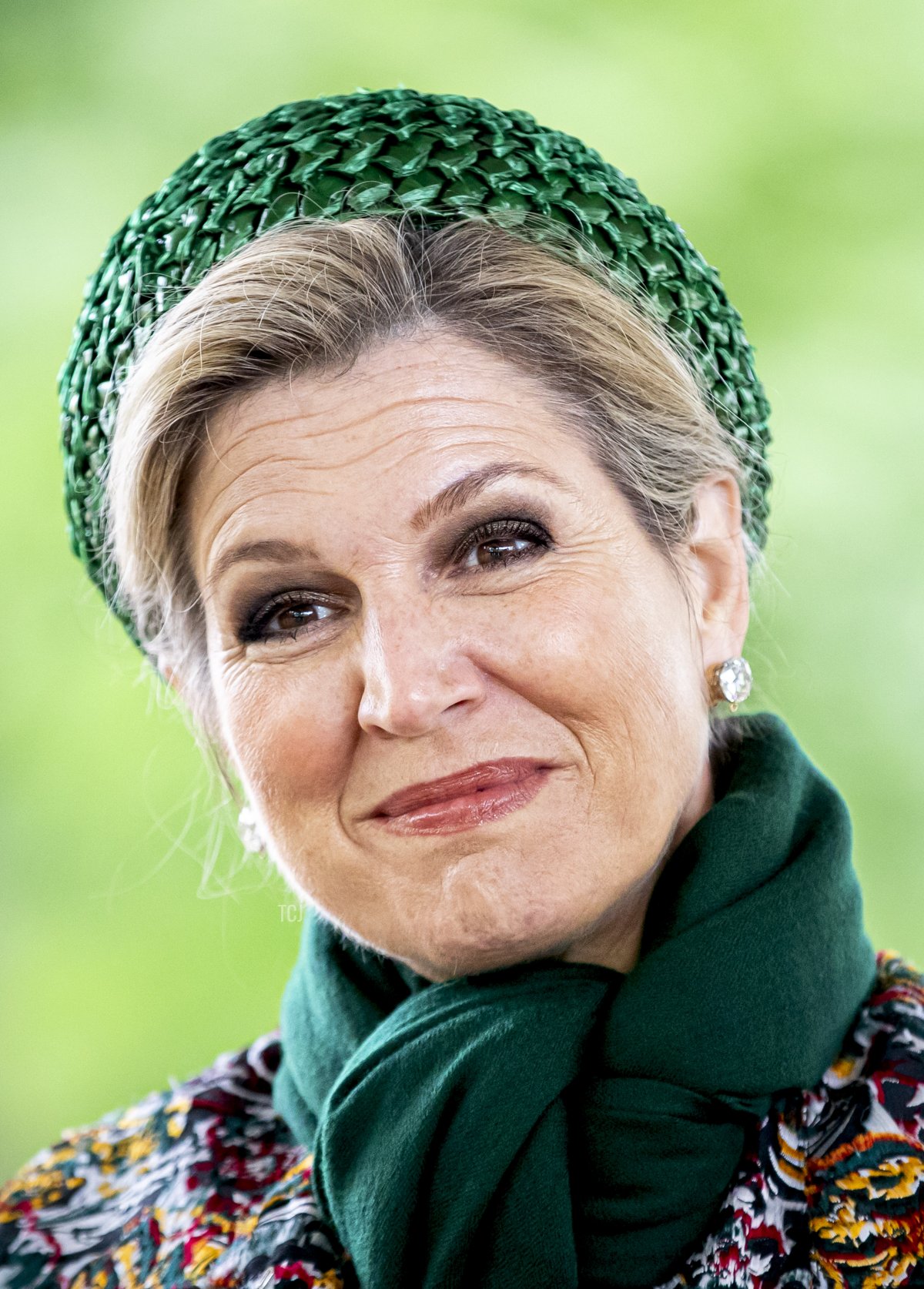 Queen Maxima of The Netherlands visits the Passiespelen in open air theater De Doolhof during their region visit to North-Limburg on May 27, 2021 in Venlo, Netherlands