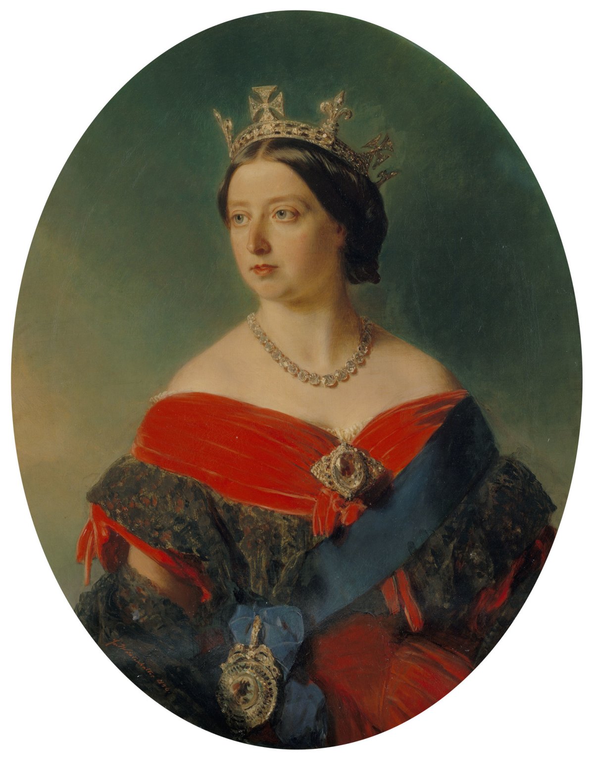 Winterhalter's 1856 portrait of Queen Victoria