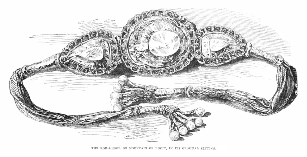 The Koh-i-Noor Diamond's armlet setting