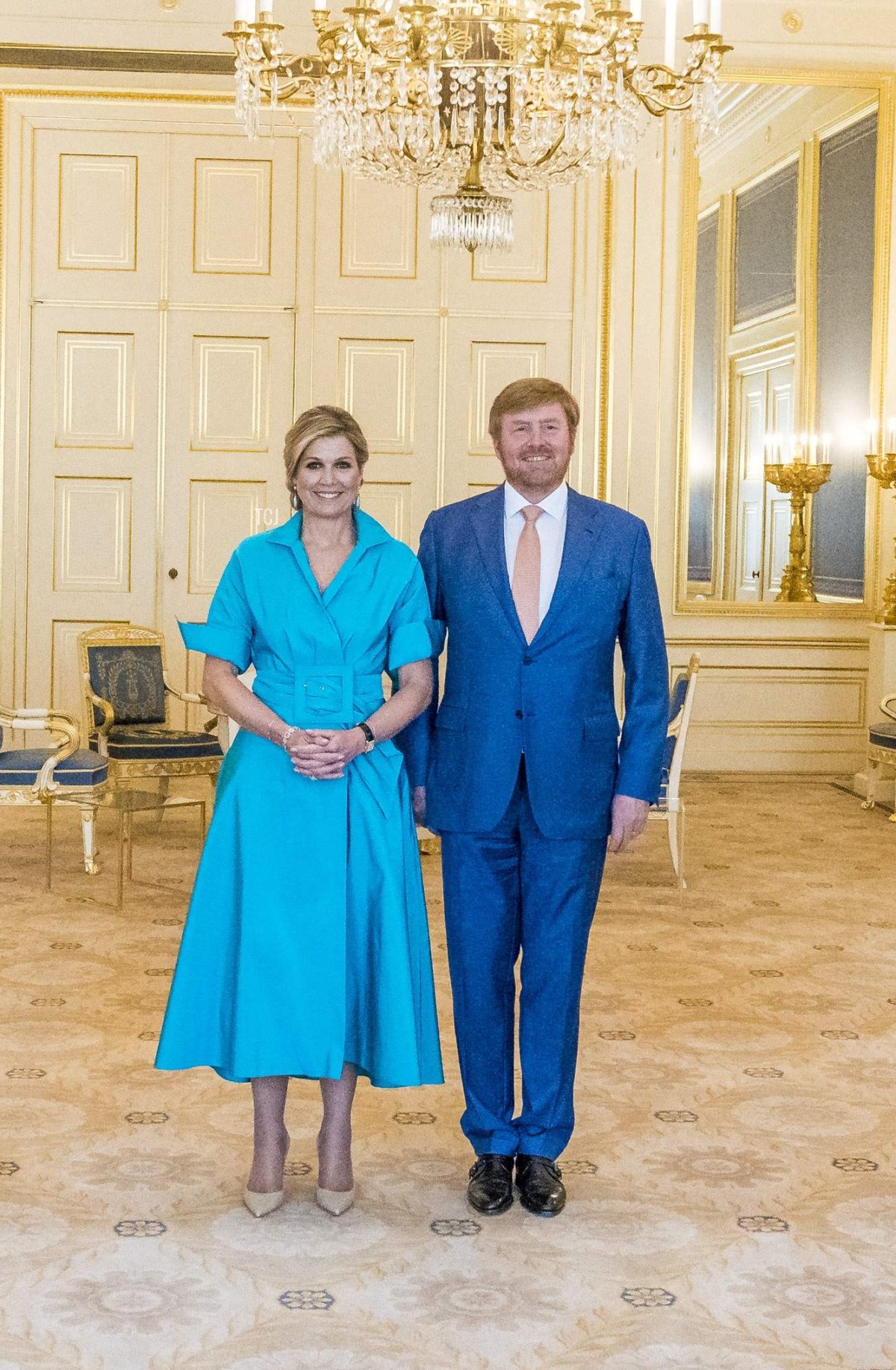 King Willem-Alexander and Queen Maxima at the presentation of the Appeltjes van Oranje prize at Noordeinde Palace in The Hague on June 1, 2021