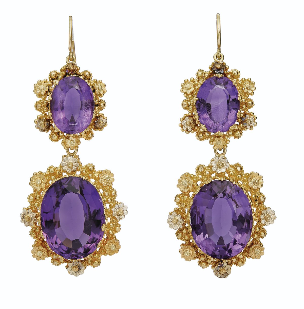 Antique Suite of Amethyst Jewelry