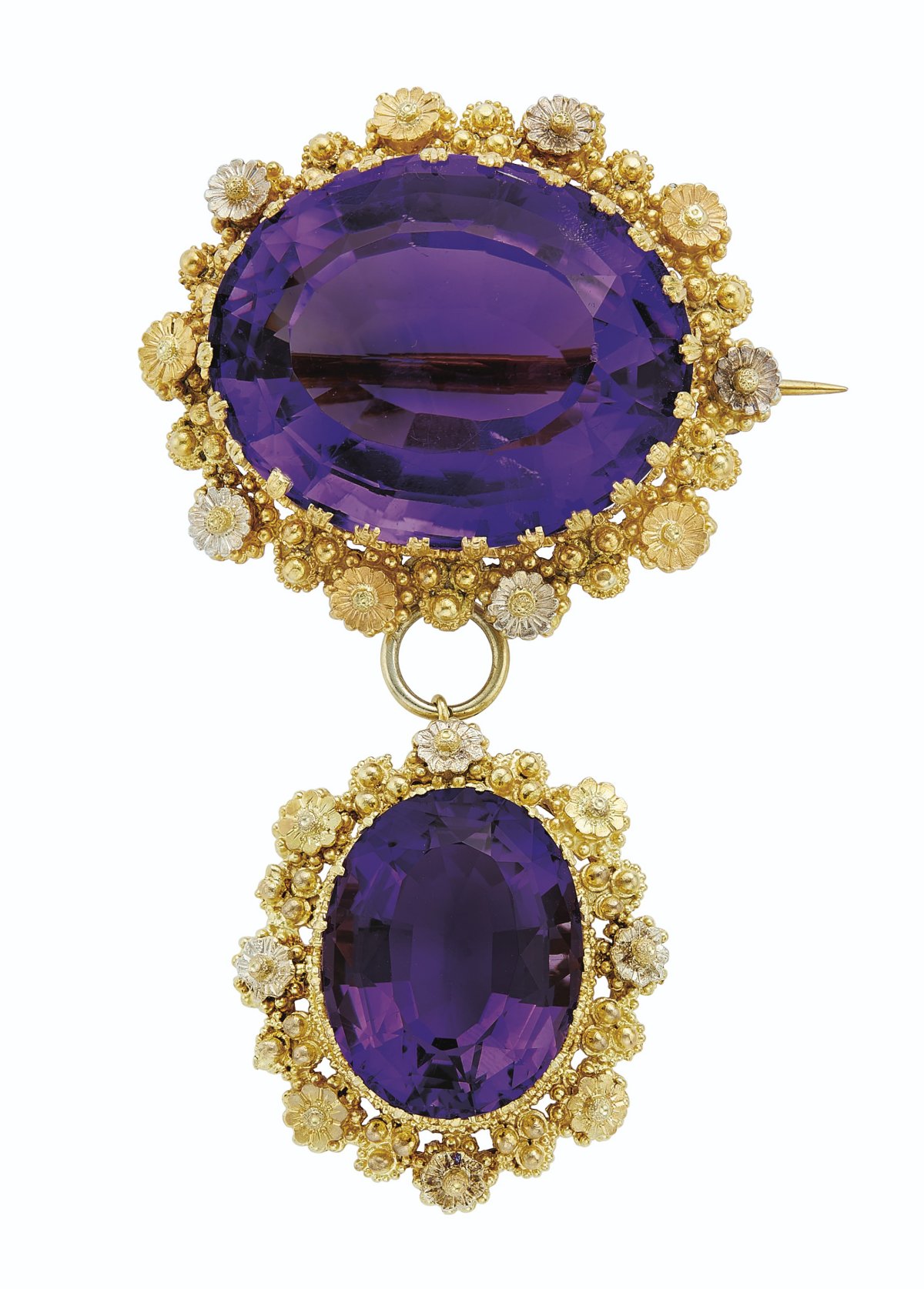 Antique Suite of Amethyst Jewelry