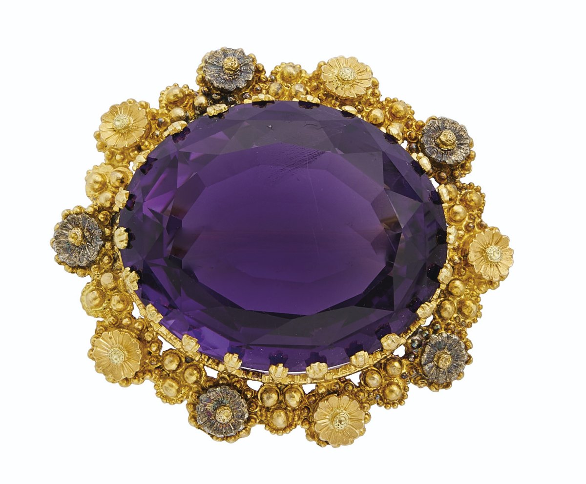 Antique Suite of Amethyst Jewelry