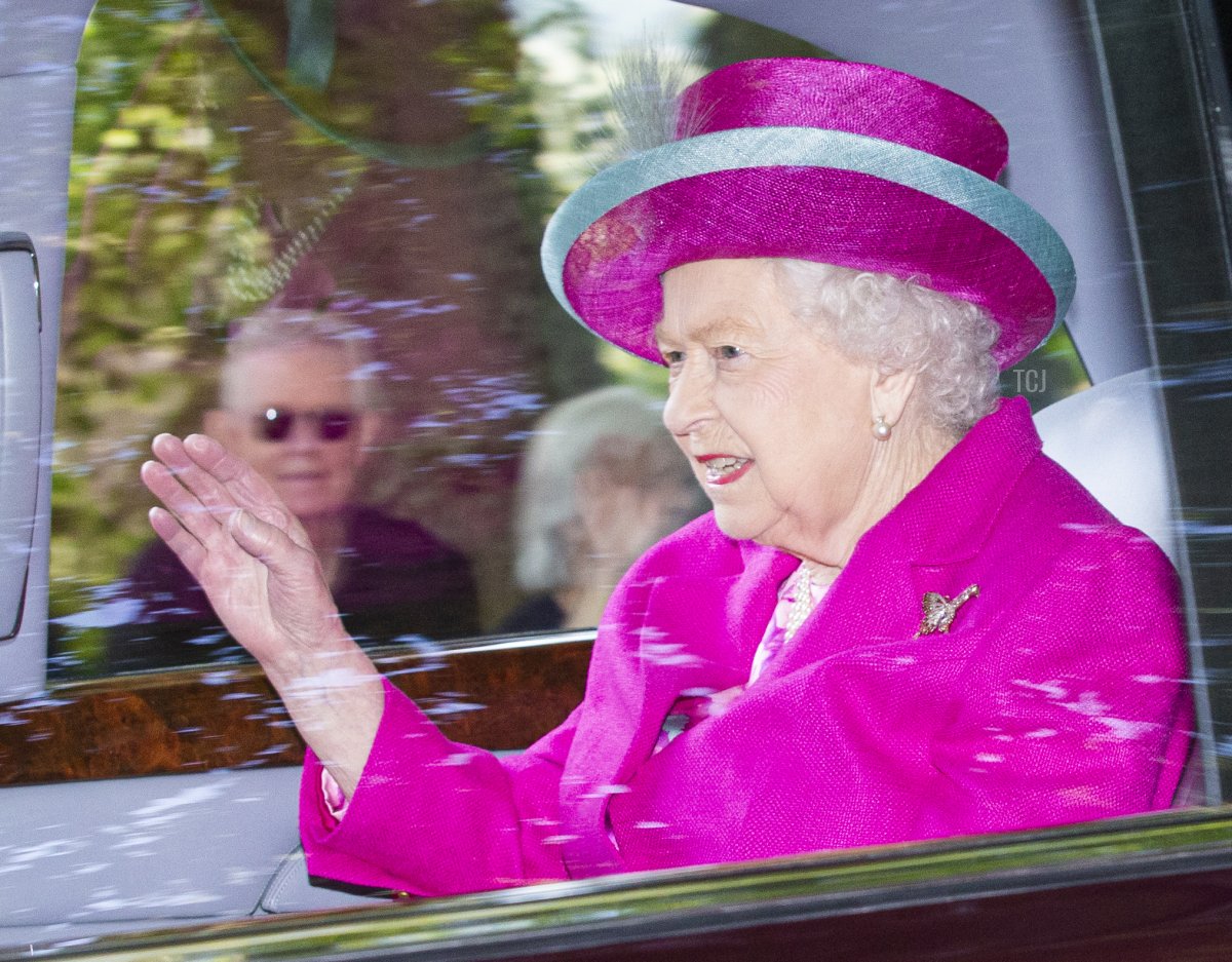 Queen Elizabeth II and Catherine, Duchess of Cambridge are driven to Crathie Kirk Church before the service on August 25, 2019 in Crathie, Aberdeenshire. Queen Victoria began worshiping at the church in 1848 and every British monarch since has worshiped there while staying at nearby Balmoral Castle