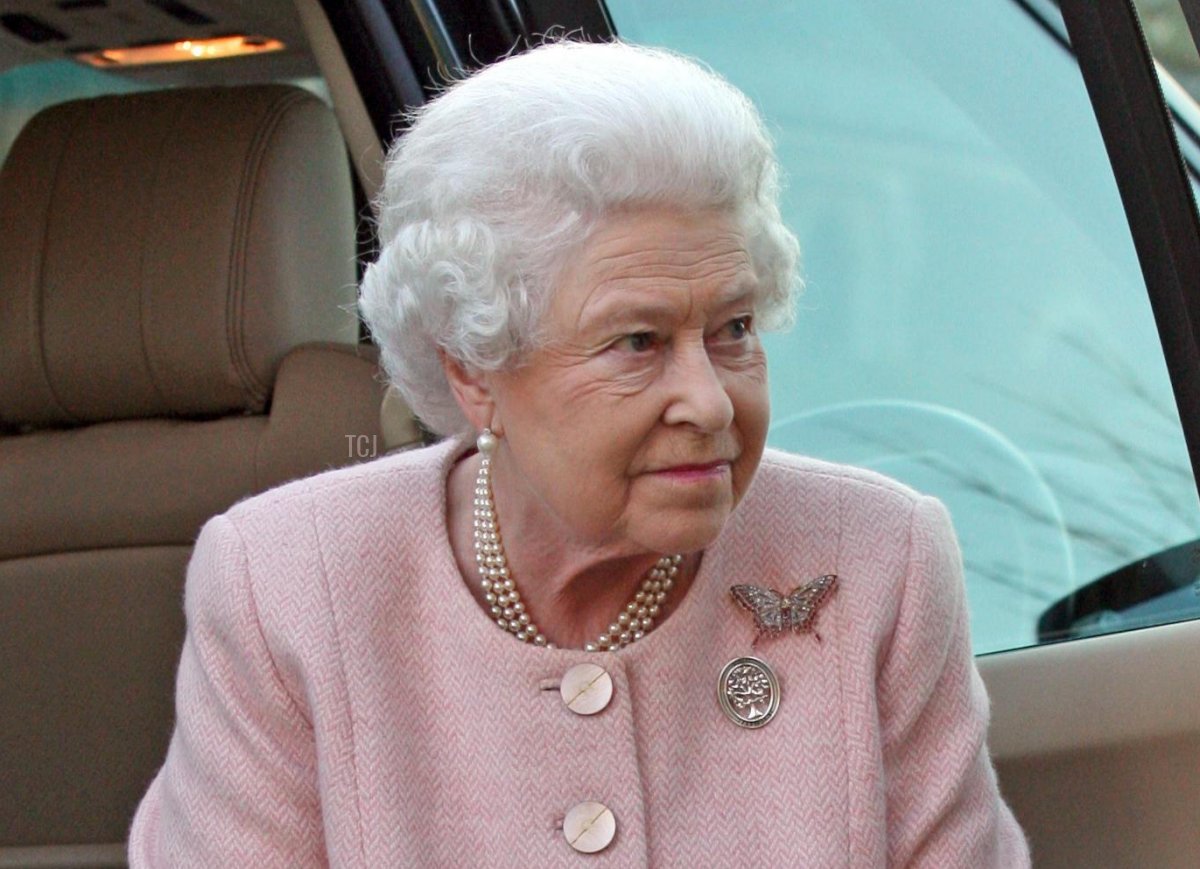Queen Elizabeth II, arrives at West Newton Village Hall, in Norfolk as she attends a meeting of the Sandringham Women's Institute, January 2012