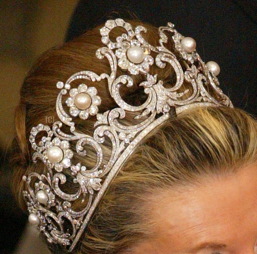 Princess Marina of Savoy attends the wedding of Danish Crown Prince Frederik and Mary Donaldson at Copenhagen Cathedral May 14, 2004 in Copenhagen, Denmark