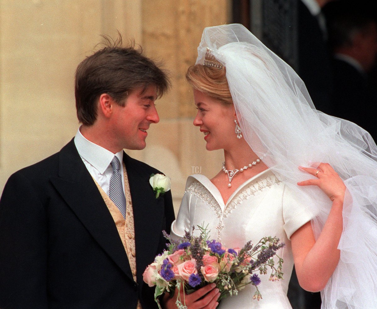 Timothy Taylor and Lady Helen Windsor on their wedding day, July 1992