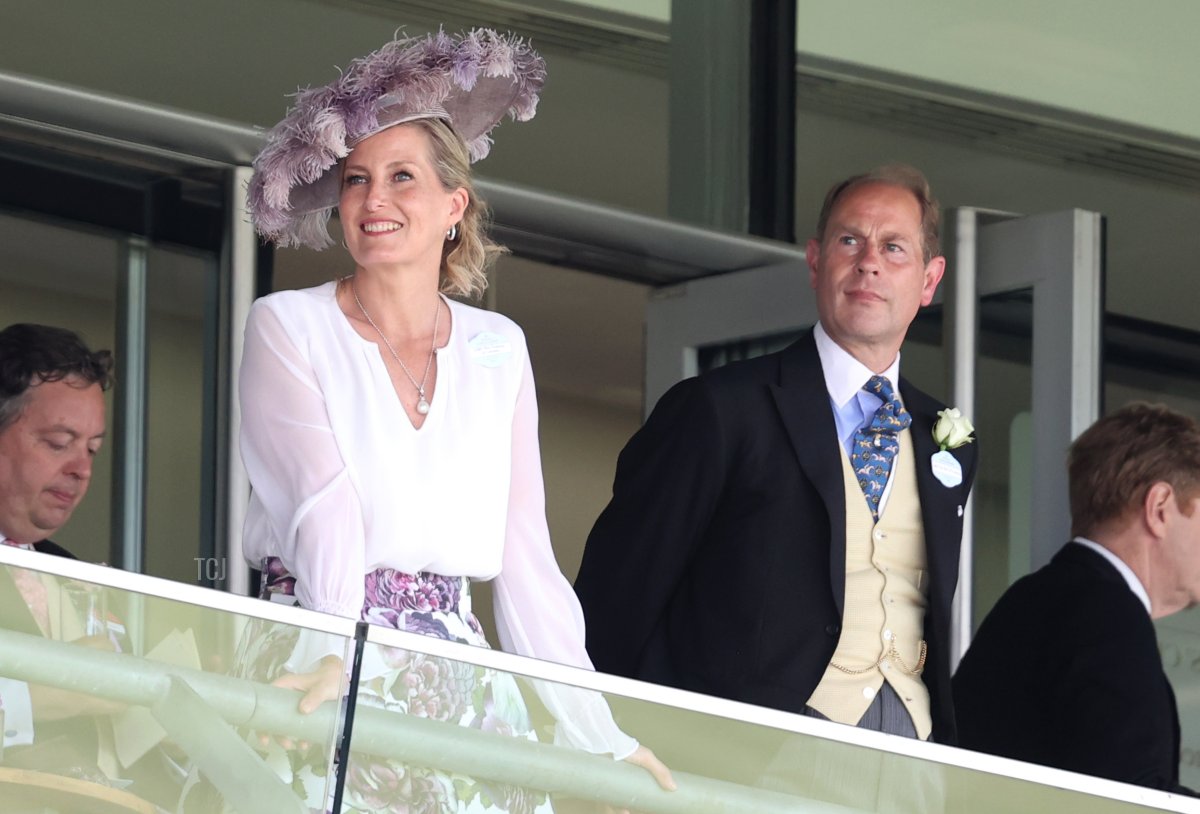Sophie, Countess of Wessex and Prince Edward, Earl of Wessex attend Royal Ascot 2021 at Ascot Racecourse on June 16, 2021 in Ascot, England